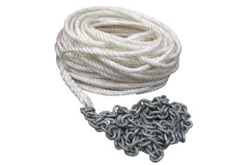 Image of Powerwinch of 1/2&quot; Rope 10' of 1/4&quot; HT Chain Rode 150' 37424