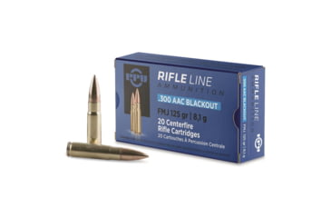 Image of Ppu Ammo .300 Aac Blackout 125gr. Fmj 20-pack