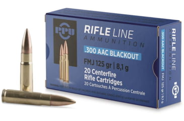 Image of Ppu Ammo .300 Aac Blackout 125gr. Hpbt 20 Per Box/ 50 Cs