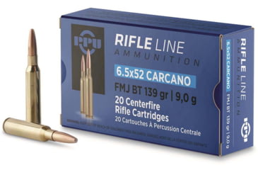 Image of Ppu Ammo 6.5x52 Carcano 139gr. Fmj 20-pack