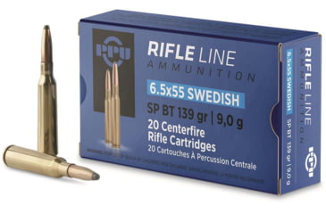 Image of Ppu Ammo 6.5x55 Swedish Mauser 139gr. Jsp 20-pack