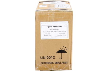 Image of PPU 7.62x39mm 123 Grain Full Metal Jacket Brass Cased Rifle Ammo, 840 Rounds, 530