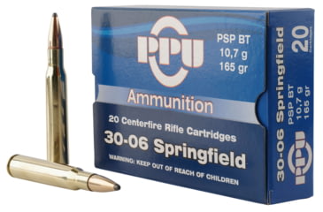 Image of PPU PP30062 Standard Rifle 30-06 Springfield 165 Gr Pointed Soft Point PSP 20