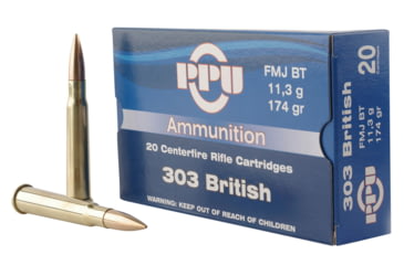 Image of PPU PP303F Standard Rifle 303 British 174 Gr Full Metal Jacket FMJ 20 Bx/ 10