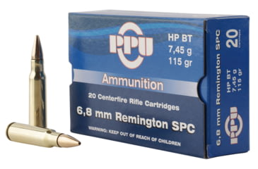 Image of PPU PP68H Standard Rifle 6.8 SPC 115 Gr Hollow Point Boat Tail HPBT 20 Bx/ 50