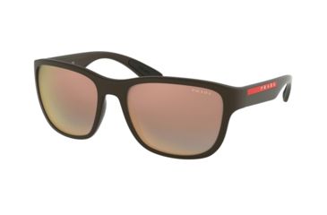 Image of Prada ACTIVE PS01US Sunglasses VYY2D2-59 - Brown Rubber Frame