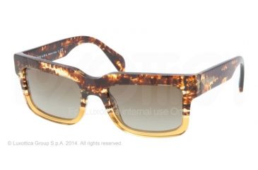 Image of Prada CAST PR01QS Bifocal Prescription Sunglasses PR01QS-DG61X1-52 - Lens Diameter 52 mm, Frame Color Spotted Brown On Yellow
