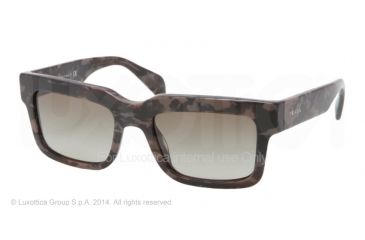 Image of Prada CAST PR01QS Bifocal Prescription Sunglasses PR01QS-ROI1X1-52 - Lens Diameter 52 mm, Frame Color Mimetic Matte Brown