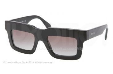 Image of Prada CAST PR11QS Bifocal Prescription Sunglasses PR11QS-1AB0A7-48 - Lens Diameter 48 mm, Frame Color Black