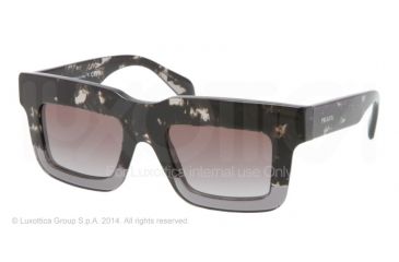 Image of Prada CAST PR11QS Bifocal Prescription Sunglasses PR11QS-DG70A7-48 - Lens Diameter 48 mm, Frame Color Spotted Black On Grey