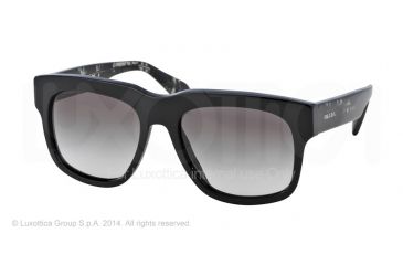 Image of Prada CAST PR14QS Bifocal Prescription Sunglasses PR14QS-1AB0A7-55 - Lens Diameter 55 mm, Frame Color Black