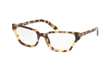 Image of Prada CATWALK PR04XVF Progressive Prescription Eyeglasses, 54mm, Medium Havana, PR04XVF-7S01O1-54-PRO