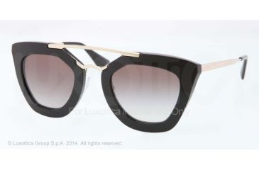 Image of Prada CINEMA' PR09QS Single Vision Prescription Sunglasses PR09QS-1AB0A7-49 - Lens Diameter 49 mm, Frame Color Black