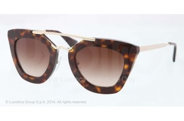 Image of Prada CINEMA' PR09QS Single Vision Prescription Sunglasses PR09QS-2AU6S1-49 - Lens Diameter 49 mm, Frame Color Havana