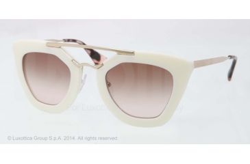 Image of Prada CINEMA' PR09QS Single Vision Prescription Sunglasses PR09QS-7S30A6-49 - Lens Diameter 49 mm, Frame Color Ivory