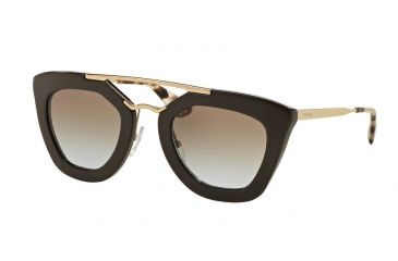Image of Prada CINEMA' PR09QS Single Vision Prescription Sunglasses PR09QS-DHO4S2-49 - Lens Diameter 49 mm, Frame Color Brown