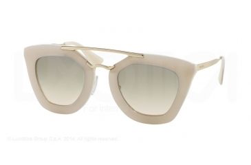 Image of Prada CINEMA' PR09QS Single Vision Prescription Sunglasses PR09QS-TKO3H2-49 - Lens Diameter 49 mm, Frame Color Opal Ivory/Matte Ivory