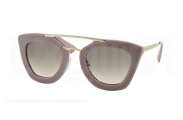 Image of Prada CINEMA' PR09QS Single Vision Prescription Sunglasses PR09QS-TKP4K0-49 - Lens Diameter 49 mm, Frame Color Opal Pink/Matte Pink