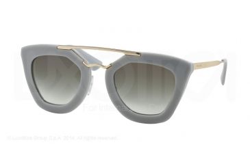 Image of Prada CINEMA' PR09QS Single Vision Prescription Sunglasses PR09QS-TV30A7-49 - Lens Diameter 49 mm, Frame Color Opal Grey/Matte Grey