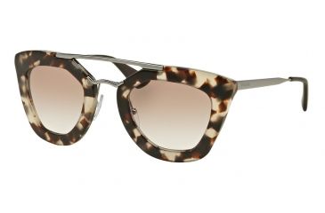 Image of Prada CINEMA' PR09QS Single Vision Prescription Sunglasses PR09QS-UAO1L0-49 - Lens Diameter 49 mm, Frame Color Spotted Opal Brown