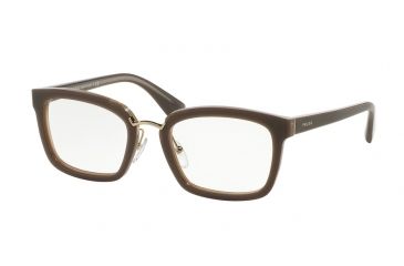 Image of Prada CINEMA' PR09SV Eyeglass Frames UED1O1-51 - Opal Brown/beige/opal Brown Frame