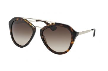 Image of Prada CINEMA' PR12QS Single Vision Prescription Sunglasses PR12QS-2AU6S1-54 - Lens Diameter 54 mm, Frame Color Havana