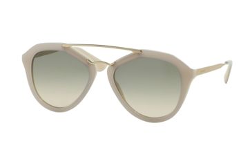 Image of Prada CINEMA' PR12QS Single Vision Prescription Sunglasses PR12QS-TKO3H2-54 - Lens Diameter 54 mm, Frame Color Opal Ivory/Matte Ivory