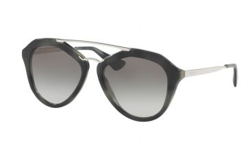 Image of Prada CINEMA' PR12QS Single Vision Prescription Sunglasses PR12QS-USI0A7-54 - Lens Diameter 54 mm, Frame Color Striped Grey