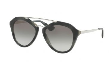 Image of Prada CINEMA PR12QSA Single Vision Prescription Sunglasses PR12QSA-USI0A7-54 - Lens Diameter 54 mm, Frame Color Striped Grey