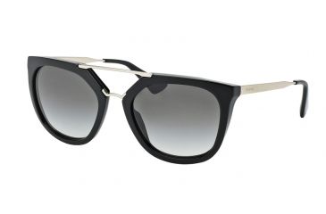 Image of Prada CINEMA' PR13QS Single Vision Prescription Sunglasses PR13QS-1AB0A7-54 - Lens Diameter 54 mm, Frame Color Black
