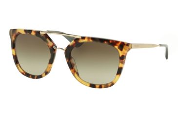 Image of Prada CINEMA' PR13QS Single Vision Prescription Sunglasses PR13QS-7S04M1-54 - Lens Diameter 54 mm, Frame Color Medium Havana