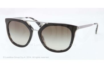 Image of Prada CINEMA' PR13QS Single Vision Prescription Sunglasses PR13QS-ROK4M1-54 - Lens Diameter 54 mm, Frame Color Top Black/white Havana