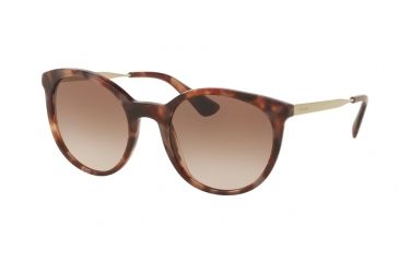 Image of Prada CINEMA PR17SS Progressive Prescription Sunglasses PR17SS-UE00A6-53 - Lens Diameter 53 mm, Frame Color Spotted Brown Pink