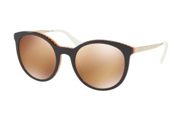 Image of Prada Cinema PR17SS Progressive Prescription Sunglasses PR17SS-VH56T0-53 - Lens Diameter 53 mm, Frame Color Violet/Orange