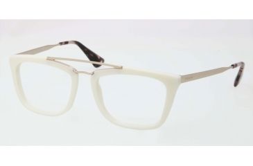 Image of Prada CINEMA PR18QV Eyeglass Frames 7S31O1-51 - Ivory Frame
