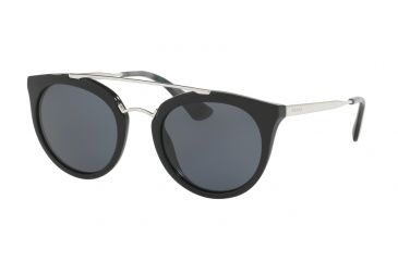 Image of Prada CINEMA PR23SSF Single Vision Prescription Sunglasses, 52mm, Black, PR23SSF-1AB1A1-52-SV