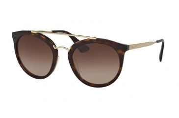 Image of Prada CINEMA PR23SSF Single Vision Prescription Sunglasses PR23SSF-2AU6S1-52 - Lens Diameter 52 mm, Frame Color Havana