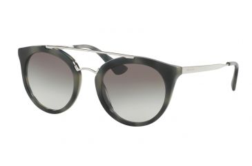 Image of Prada CINEMA PR23SSF Single Vision Prescription Sunglasses PR23SSF-USI0A7-52 - Lens Diameter 52 mm, Frame Color Striped Grey