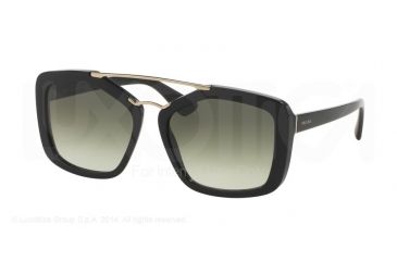 Image of Prada CINEMA' PR24RS Single Vision Prescription Sunglasses PR24RS-1AB0A7-56 - Lens Diameter 56 mm, Frame Color Black
