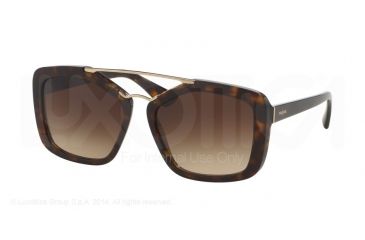 Image of Prada CINEMA' PR24RS Single Vision Prescription Sunglasses PR24RS-2AU3D0-56 - Lens Diameter 56 mm, Frame Color Havana