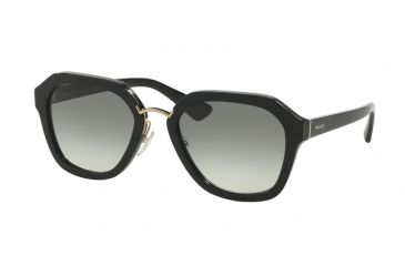 Image of Prada CINEMA' PR25RS Progressive Prescription Sunglasses PR25RS-1AB0A7-55 - Lens Diameter 55 mm, Frame Color Black