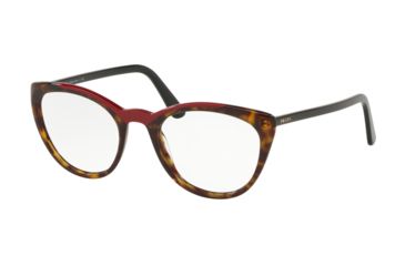 Image of Prada CONCEPTUAL PR07VV Bifocal Prescription Eyeglasses, 51mm, Havana/Red, PR07VV-3201O1-51-BI