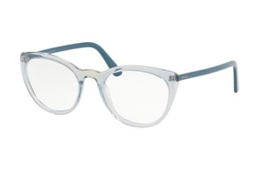 Image of Prada CONCEPTUAL PR07VV Bifocal Prescription Eyeglasses 3251O1-51 - Transp Azure/Transp Green