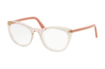 Image of Prada CONCEPTUAL PR07VV Bifocal Prescription Eyeglasses, 51mm, Brown Transp/Pink Transp, PR07VV-3261O1-51-BI