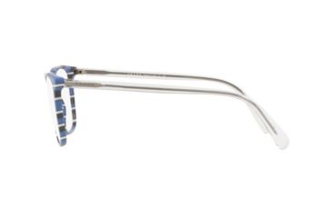 Image of Prada CONCEPTUAL PR08VVF Progressive Prescription Eyeglasses 3191O1-55 - Striped Grey Blue