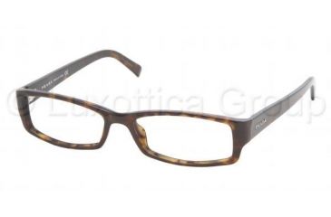 Image of Prada Eyeglass Frames PR19LV 2AU1O1-5200 - Havana Frame