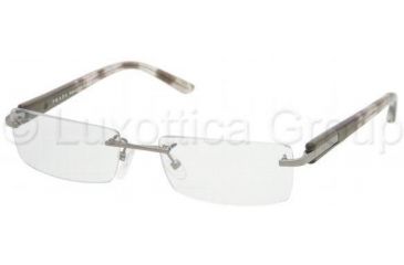 Image of Prada Eyeglasses PR52MV with Rx Prescription Lenses 5AV1O1-5217 - Shiny Gun Metal Frame