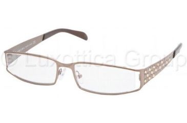 Image of Prada Eyeglasses PR64LV with Lined Bifocal Rx Prescription Lenses 1BI1O1-5016 - Bronze 