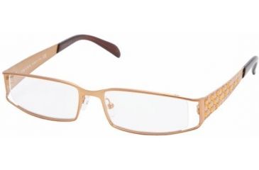 Image of Prada Eyeglasses PR64LV with Lined Bifocal Rx Prescription Lenses 7OE1O1-5016 - Brass 