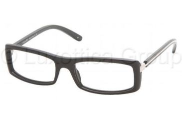 Image of Prada Eyeglasses PR21LV with Rx Prescription Lenses 1AB1O1-5217 - Gloss Black 